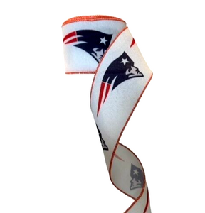 2.5" Wired Patriots Football Sports Team Ribbon