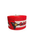 1.5 or 3 Inch Wide Arizona Cardinals with Red Stripe Football Printed Grosgrain Hair Bow Ribbon (sold in 3 yard increments)