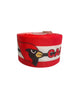 1.5 or 3 Inch Wide Arizona Cardinals with Red Stripe Football Printed Grosgrain Hair Bow Ribbon (sold in 3 yard increments)