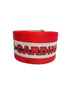 1.5 or 3 Inch Wide Arizona Cardinals with Red Stripe Football Printed Grosgrain Hair Bow Ribbon (sold in 3 yard increments)