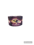 1.5 or 3 Inch Wide Baltimore Ravens Shine Printed Grosgrain Hair Bow Ribbon (sold in 3 yard increments)
