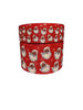 1.5 or 3 Inch Wide Christmas Holiday Black Santa Collage Printed Grosgrain Hair Bow Ribbon (sold in 3 yard increments)