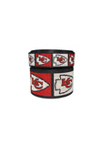 1.5 or 3 Inch Wide Kansas City Chiefs Football Printed Grosgrain Hair Bow Ribbon (sold in 3 yard increments)