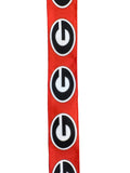 2.5 Inch Wired Bulldogs Football Sports Team Ribbon (sold in 10 yard roll)