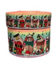 1.5 or 3 Inch Wide Holiday Drinks Printed Grosgrain Cheer Bow Hair Bow Ribbon (sold in 3 yard increments)