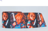 Chucky Halloween Grosgrain Ribbon, Cheer Bow Ribbon (3-Yard Increments)