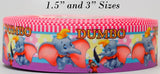 Dumbo Printed Grosgrain Ribbon, Cheer Bow Craft (3 Yard)