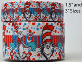 Dr. Seuss Grosgrain Ribbon, Stripes and Dots, Cheer Bow Ribbon