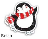Pink Holiday Penguins Grosgrain Ribbon, Cheer Bow Ribbon (3 yard increments)