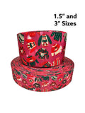 Pink Ugly Christmas Sweaters Ribbon - Grosgrain Hairbow Ribbon (3 Yard)