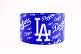 1.5 inch or 2 inch or 3 inch Wide LA Dodgers Printed Grosgrain Hair Bow Ribbon (sold in 3 yard increments)