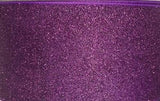 3 Inch Purple Glitter Ribbon, Soft Sparkle, Cheer Bow (3 Yard Increment)