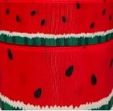 Watermelon Slices Printed Grosgrain Ribbon, Cheer Hair Bow Ribbon