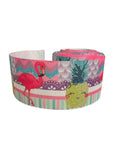 Pink Flamingo Pineapple Printed Grosgrain Ribbon, 3-Inch Cheer Bow (3 Yards)