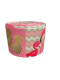Pink Flamingo & Pineapple Grosgrain Ribbon, 3-Inch Cheer Bow Ribbon