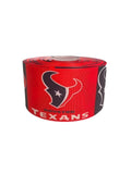 Houston Texans Ribbon, Sports Ribbon, Red & Black Grosgrain