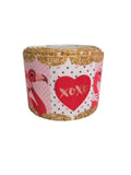 Pink Flamingo Grosgrain Ribbon, Heart & Pineapple Print, 3 Inch (3 Yards)