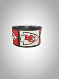Chiefs Football Printed Grosgrain Ribbon, Hair Bow Ribbon (3 yards)