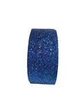 3" Chunky Sparkle Blue Cheer Ribbon (3 Yard Increments)