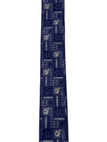 Football Sports Team Ribbon, Blue and White Collage (10 Yard Roll)