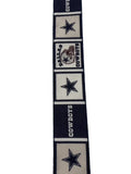 2.5 Inch Wired Cowboys Block Football Sports Team Ribbon (sold in 10 yard roll)