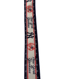 2.5 Inch Wired Yankees Baseball Sports Team Ribbon (sold in 10 yard roll)