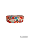 Santa & Presents Printed Grosgrain Ribbon, Christmas Cheer Bow (3 Yard)