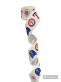 2.5 Inch Wired Texas Rangers Baseball Sports Team Ribbon (sold in 10 yard roll)