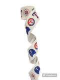 2.5 Inch Wired Texas Rangers Baseball Sports Team Ribbon (sold in 10 yard roll)