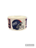 NY Giants Football Ribbon, Grosgrain Hair Bow Ribbon (3 Yards)