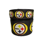 Pittsburgh Steelers Collage Grosgrain Ribbon – 1.5, 2, 3 Inch Widths