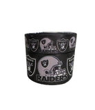 Raiders Gray Helmet Football Printed Grosgrain Hair Bow Ribbon (sold in 3 yard increments)