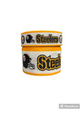 Steelers Football Grosgrain Ribbon, Hair Bow Fabric (3-Yard)