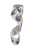 2.5 inch Wired Hockey Sports Team Ribbon (sold in 10 yard roll)