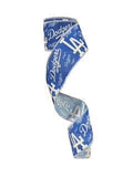 2.5 inch Wired Dodgers Sports Team Ribbon