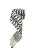 2.5 Inch Wired Seahawks Chevron Football Sports Team Ribbon (sold in 10 yard roll)