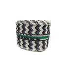 2.5 Inch Wired Seahawks Chevron Football Sports Team Ribbon (sold in 10 yard roll)