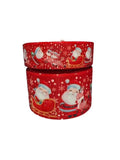 Santa and Reindeer Grosgrain Ribbon, Holiday Hair Bow Ribbon (3 Yard)