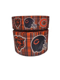 Chicago Bears Plaid Grosgrain Ribbon, Hair Bow Craft (3yd)