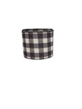 Buffalo Plaid Wired Ribbon, Black and White Collage (10 Yard Roll)