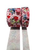 Valentine Hearts & Puppies Grosgrain Ribbon, 3-Yard