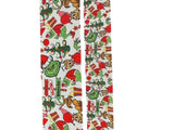 Holiday Green Monster Christmas Grosgrain Ribbon, Cheer Bow Ribbon (3-Yard)