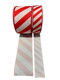 Candy Cane Striped Grosgrain Ribbon, Holiday Crafts (3 Yard Increments)