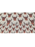 Reindeer Collage Grosgrain Ribbon, Cheer Bow Craft (3 Yards)