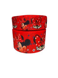 Minnie Mouse Printed Grosgrain Ribbon, Hair Bow Supplies (3-Yard)