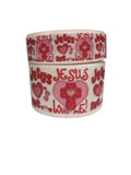 Jesus Loves Me Ribbon, Valentines Grosgrain Cheer Bow Ribbon (3 Yard)