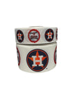 1.5 inch or 3 inch Wide Texas Baseball Team Printed Grosgrain Cheer Bow Ribbon (sold in 3 yard increments)