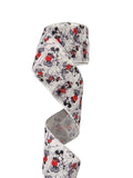 2.5 Inch Wired Mouse Collage Ribbon (sold in 10 yard roll)