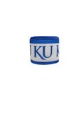 2.5 inch Wired Blue and White College Collage on White Football Team Ribbon