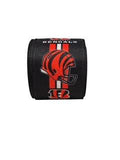 2.5 Inch Wired Bengals On Fire Football Team Ribbon (sold in 10 yard roll)